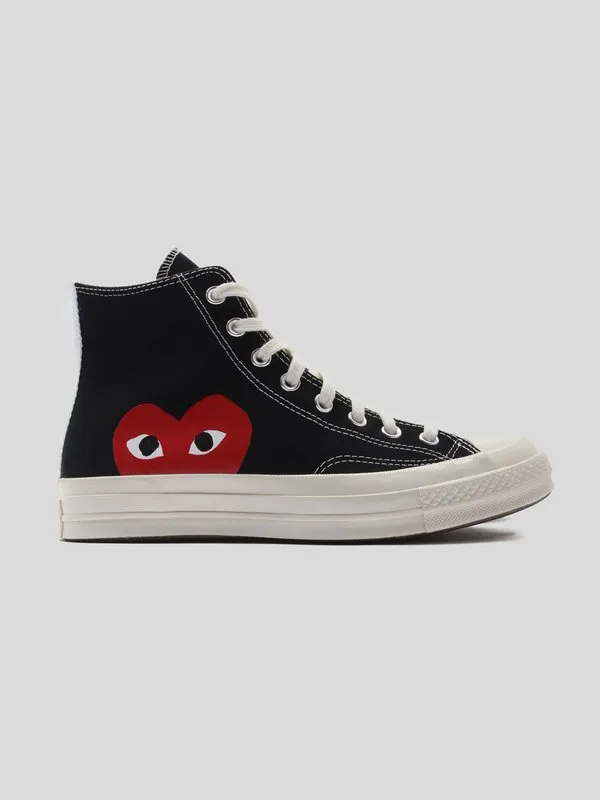 Play Red Heart Converse Chuck All Star '70 High SNEAKERS - BLACK