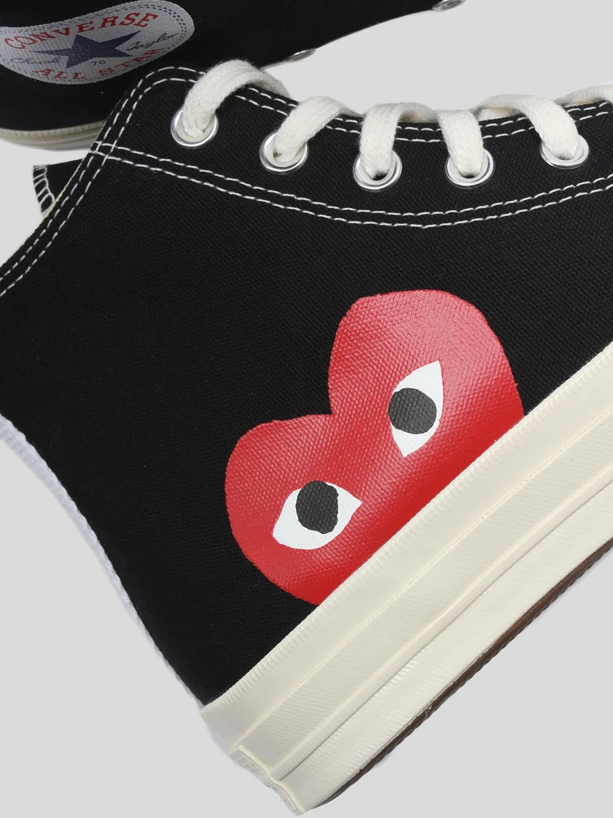 Play Red Heart Converse Chuck All Star '70 High SNEAKERS - BLACK