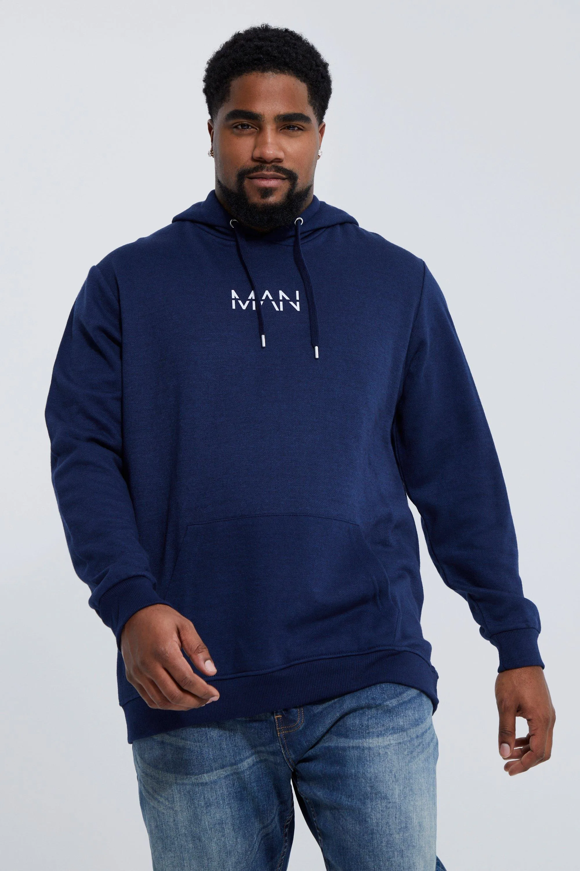 Plus Regular Fit Man Dash Hoodie | boohooMAN UK