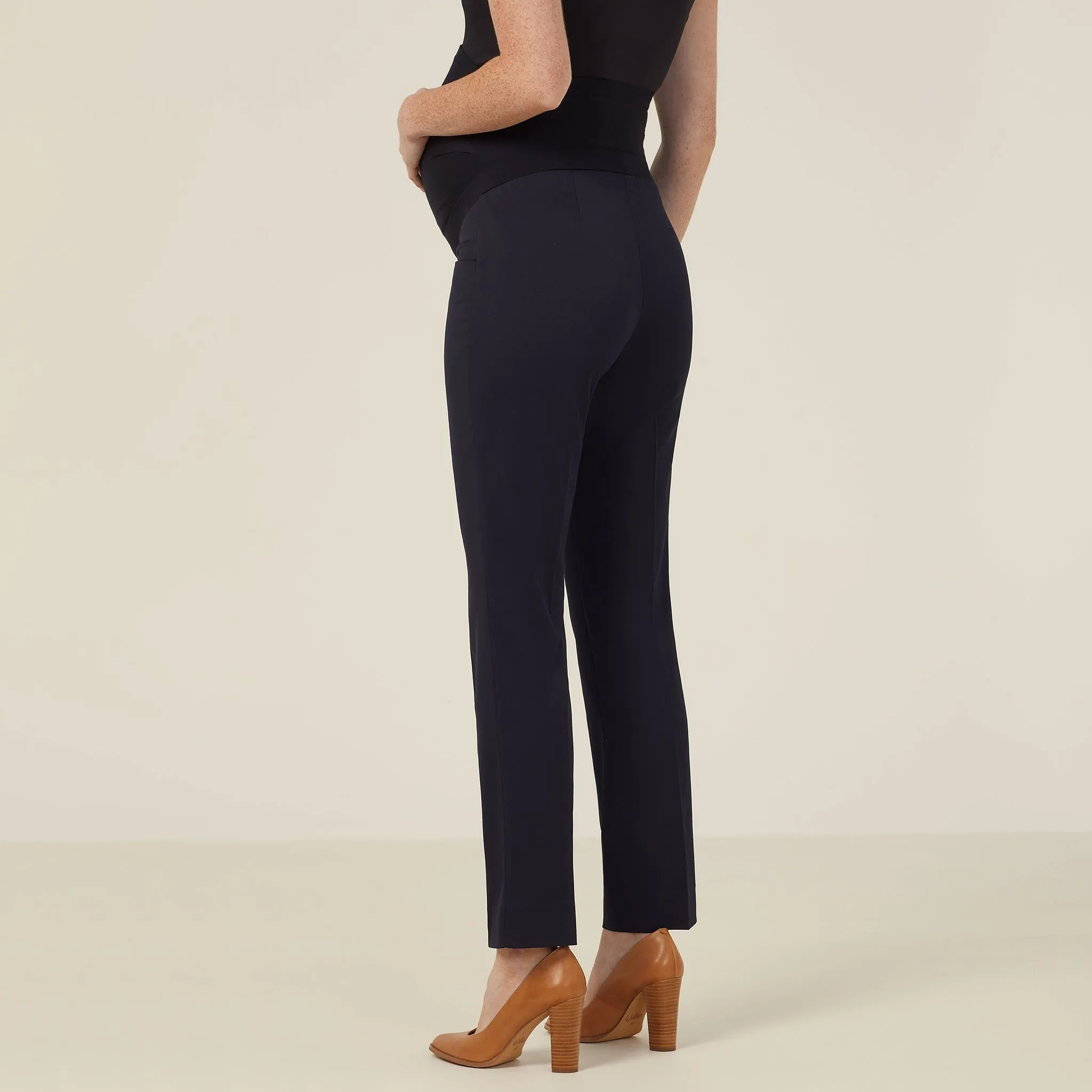 Poly Viscose Stretch Twill Maternity Pant