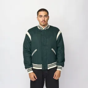 Pop Trading Company - Parra Varsity Jacket (Pine Green)