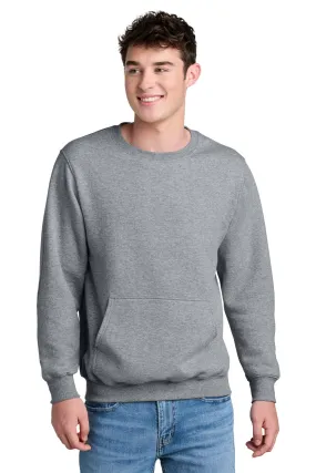 Port & Company Men's Core Fleece Crewneck Pocket Sweatshirt