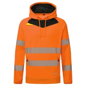 Portwest DX483 DX4 Hi-Vis Overhead Work Hoodie (Orange/Black)