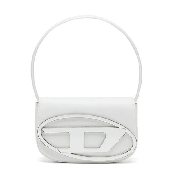 [PREORDER] DIESEL 1DR PLAQUE SHOULDER BAG(WHITE)