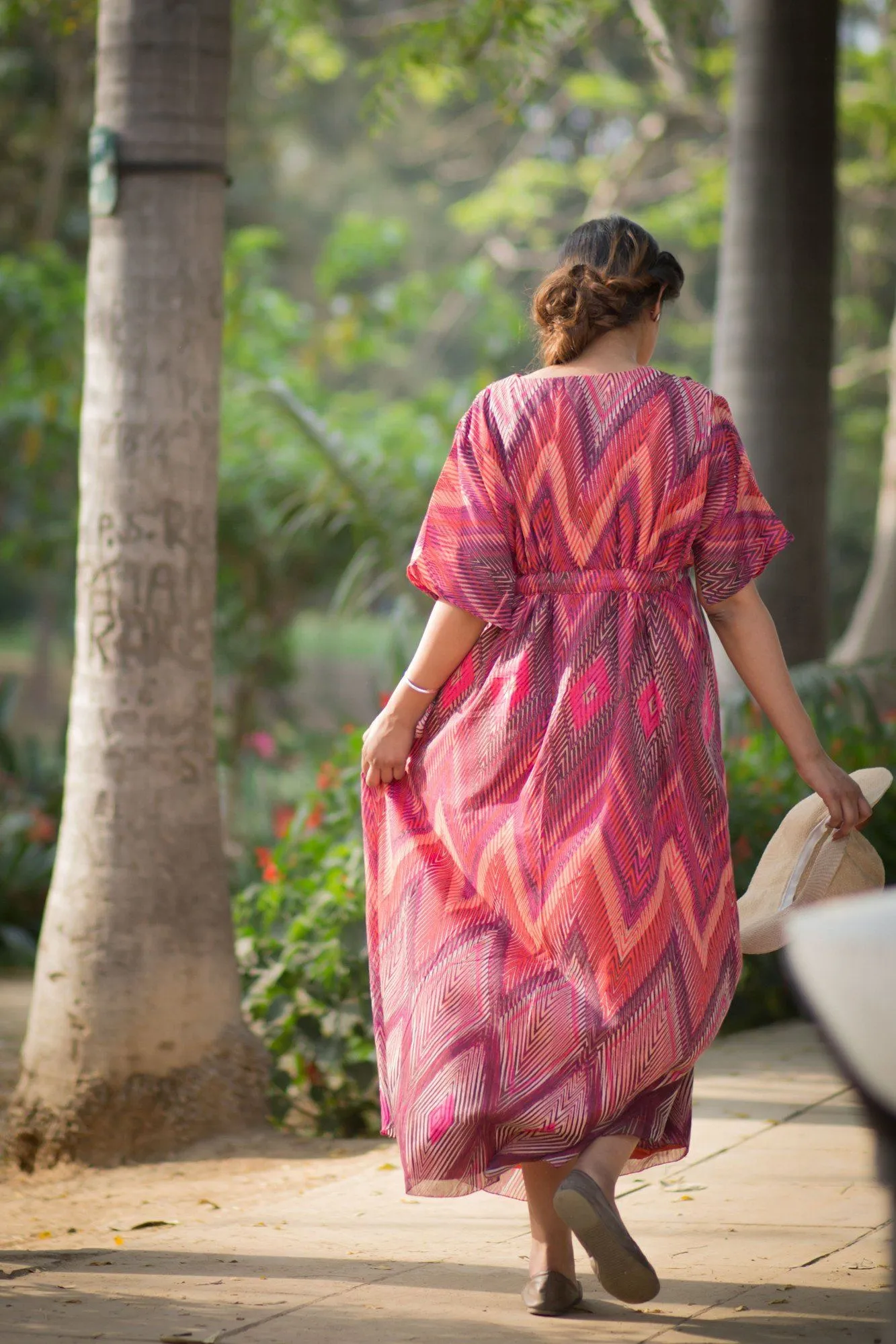 Printed Maternity Kimono Dress