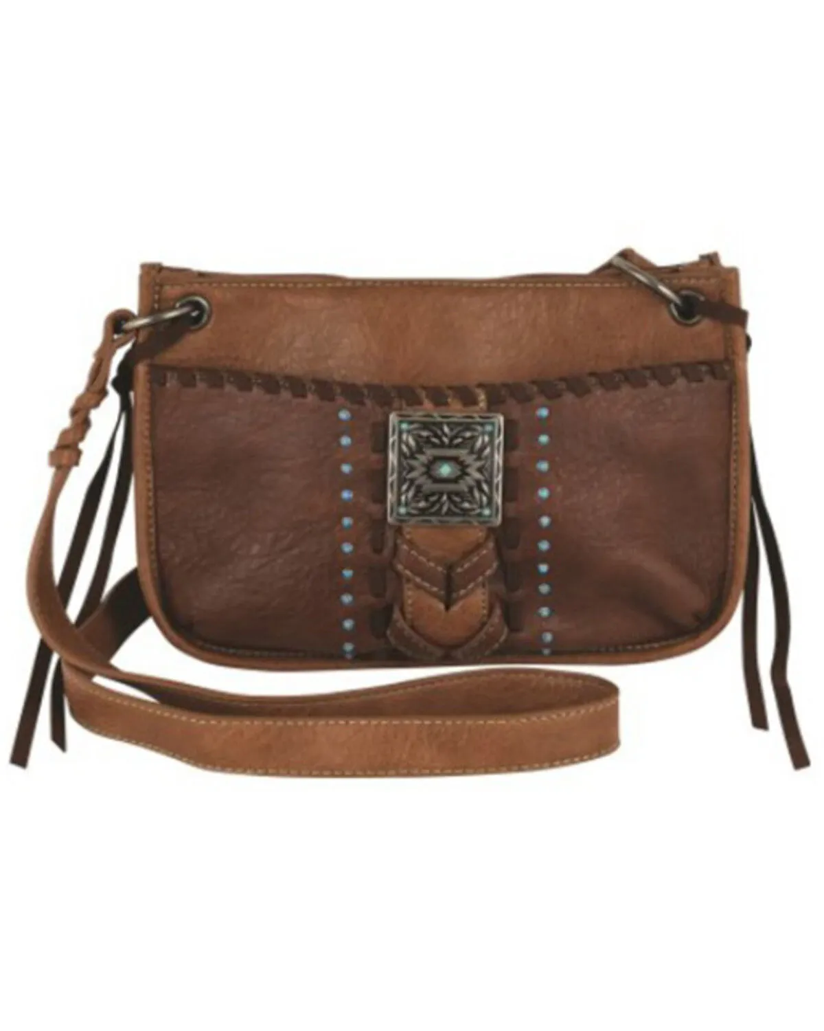 Product Name:  Justin Women's Chevron Stitch and Concho Shoulder Bag