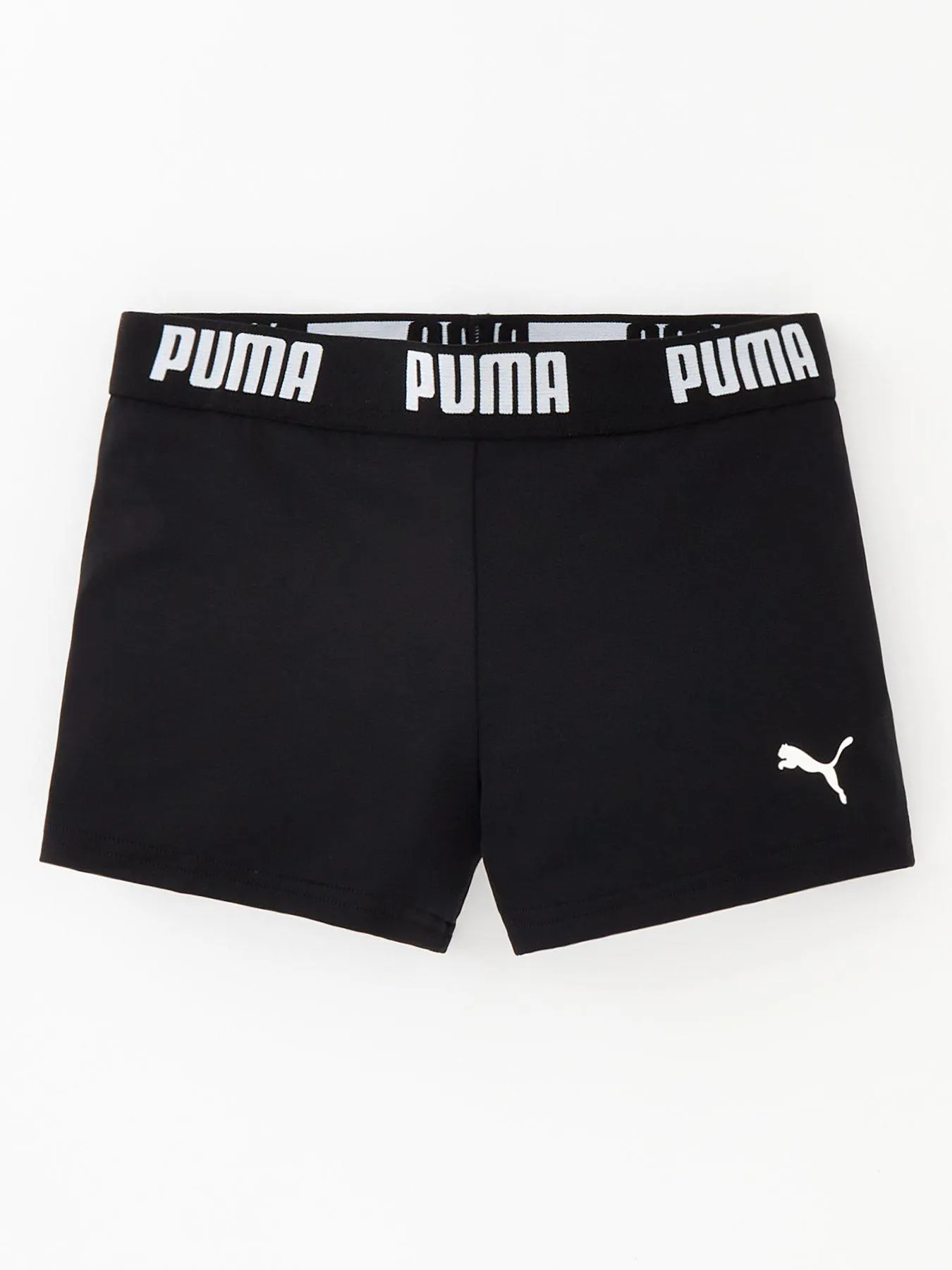 Puma Boys Logo Swim Trunk - Black