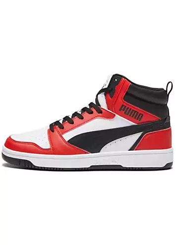 Puma Rebound v6 Hi-Top Trainers | Grattan