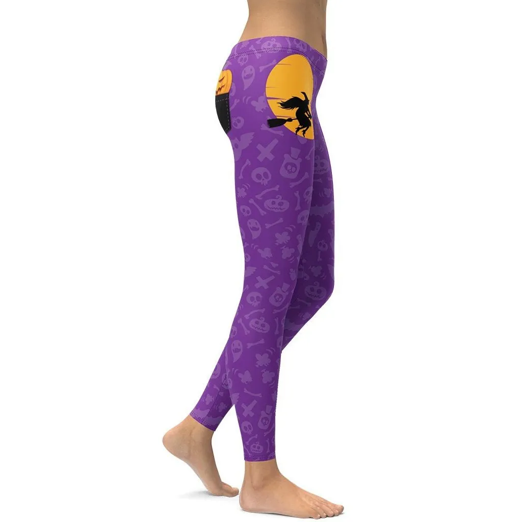 Pumpkin Pocket Halloween Leggings