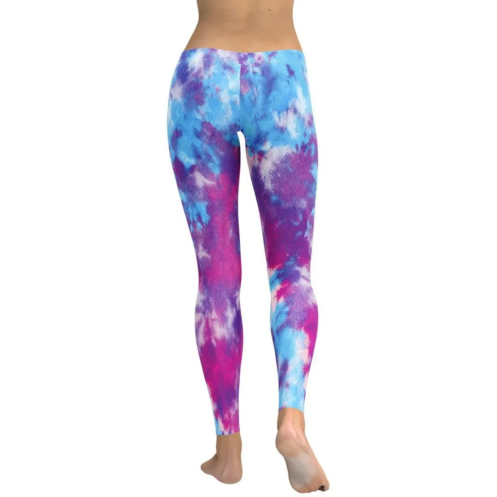 Purple Tie Dye Leggings