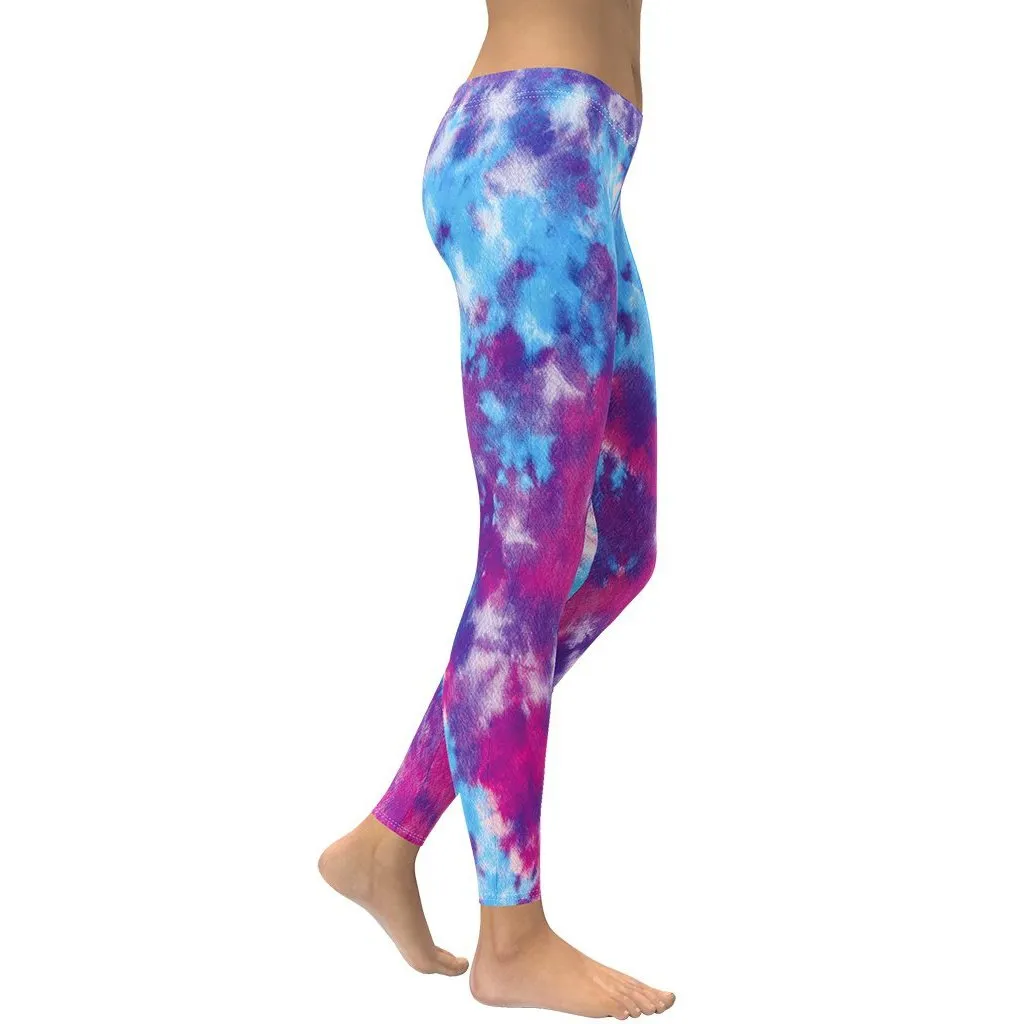 Purple Tie Dye Leggings