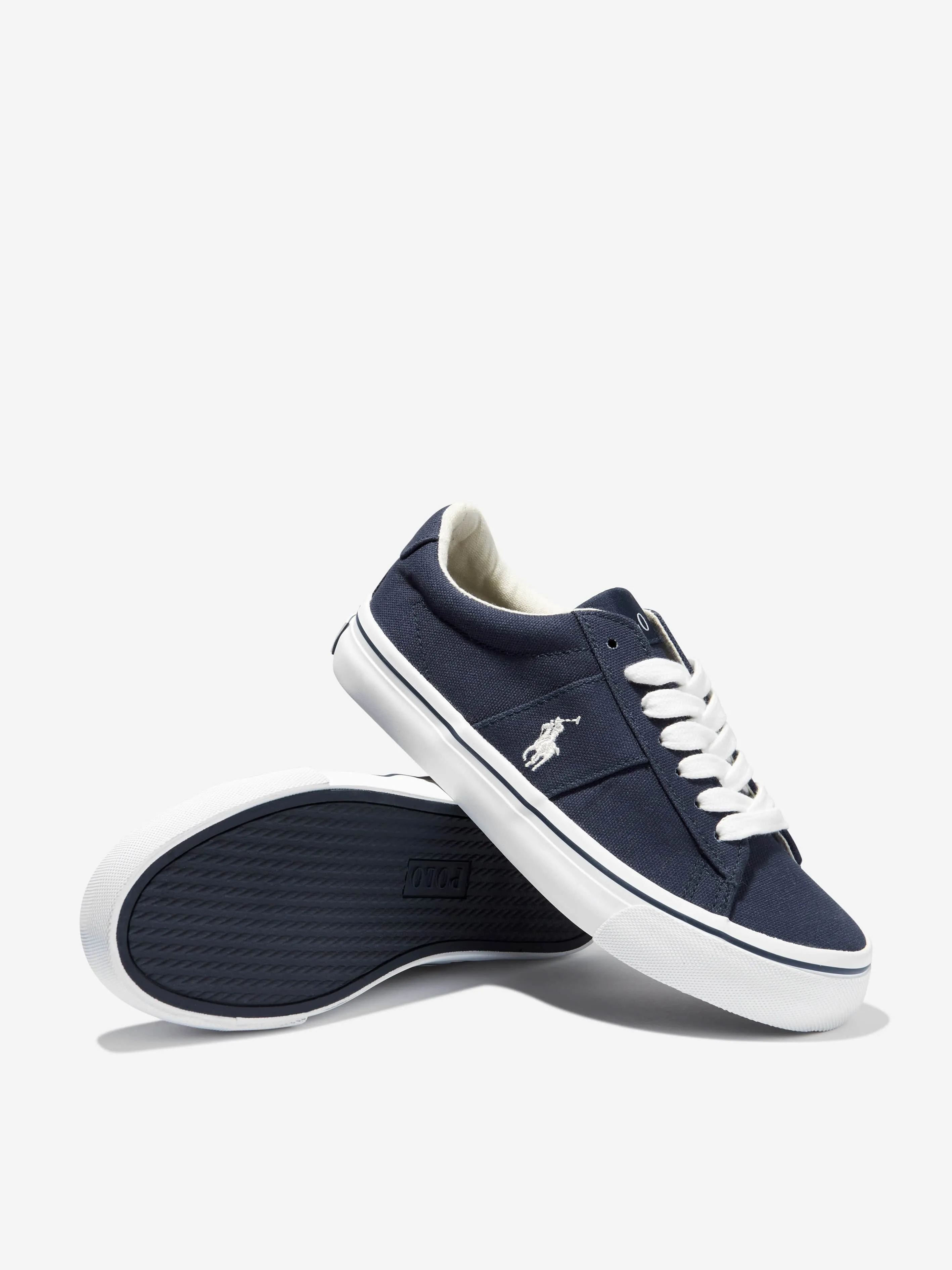 Ralph Lauren Boys Canvas Logo Trainers