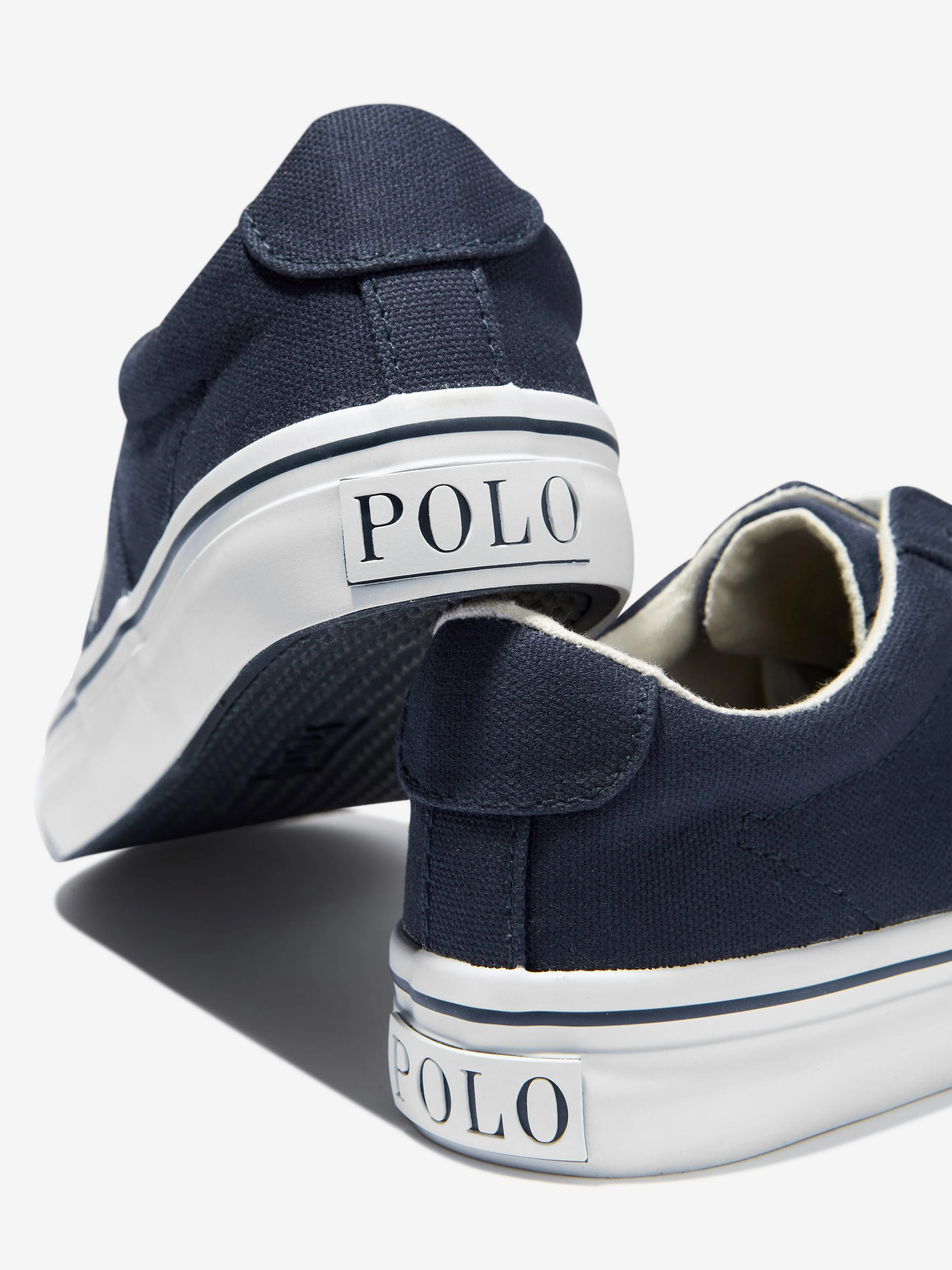 Ralph Lauren Boys Canvas Logo Trainers