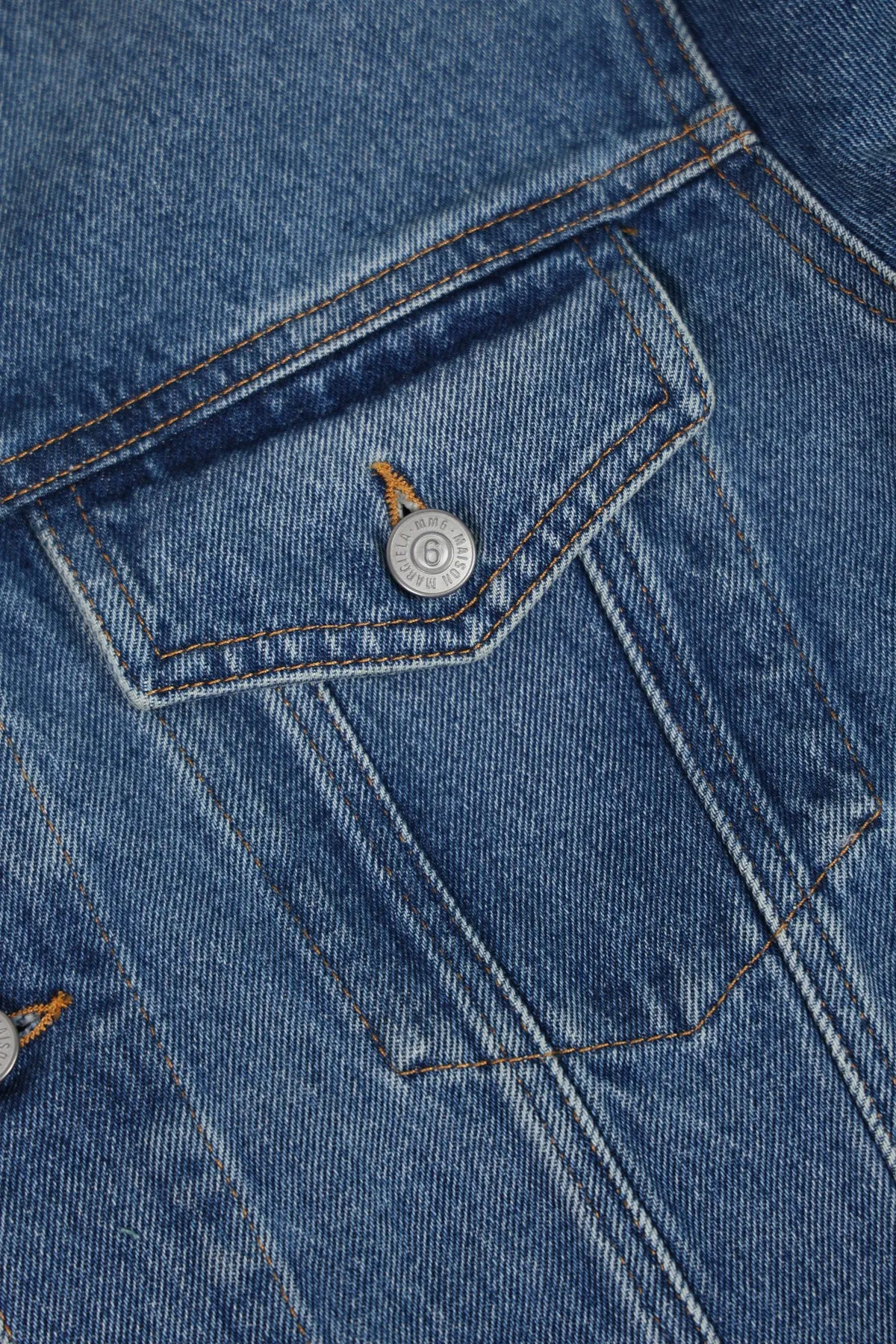 Raw Hem Denim Jacket - Washed Indigo