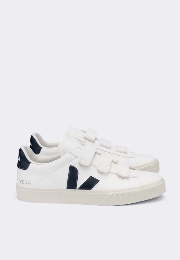 Recife Logo Chromefree Leather Sneakers - White/Black