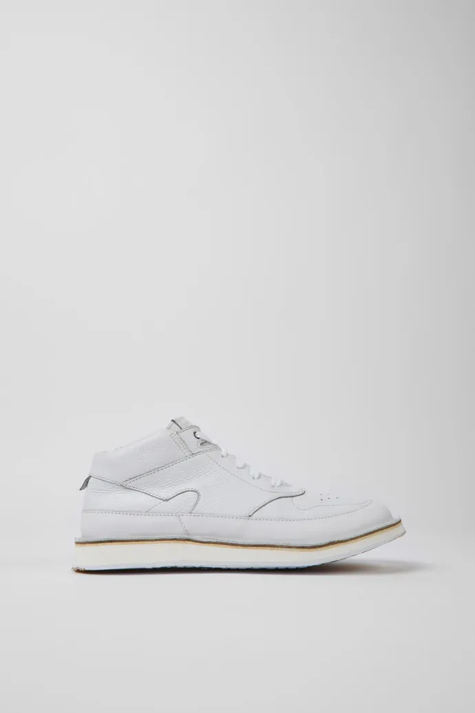 ReCrafted White leather sneakers for women