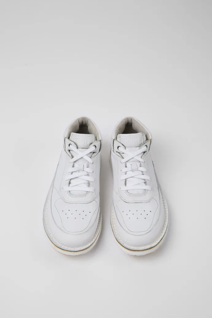 ReCrafted White leather sneakers for women