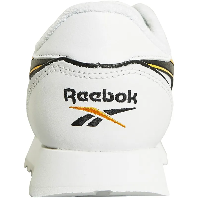 Reebok Classics Junior Classic Leather Trainers White/Core Black/Team Yellow