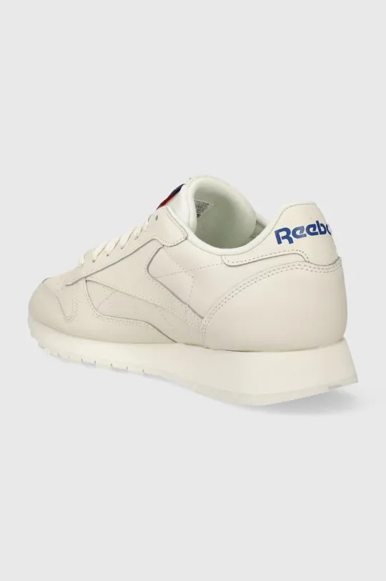 Reebok leather sneakers beige color