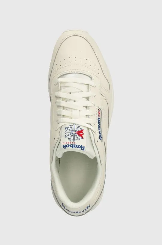 Reebok leather sneakers beige color