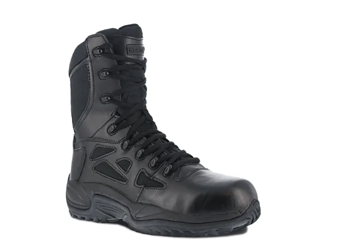 Reebok Men's Rapid Response 8 Stealth Boot With Side Zipper