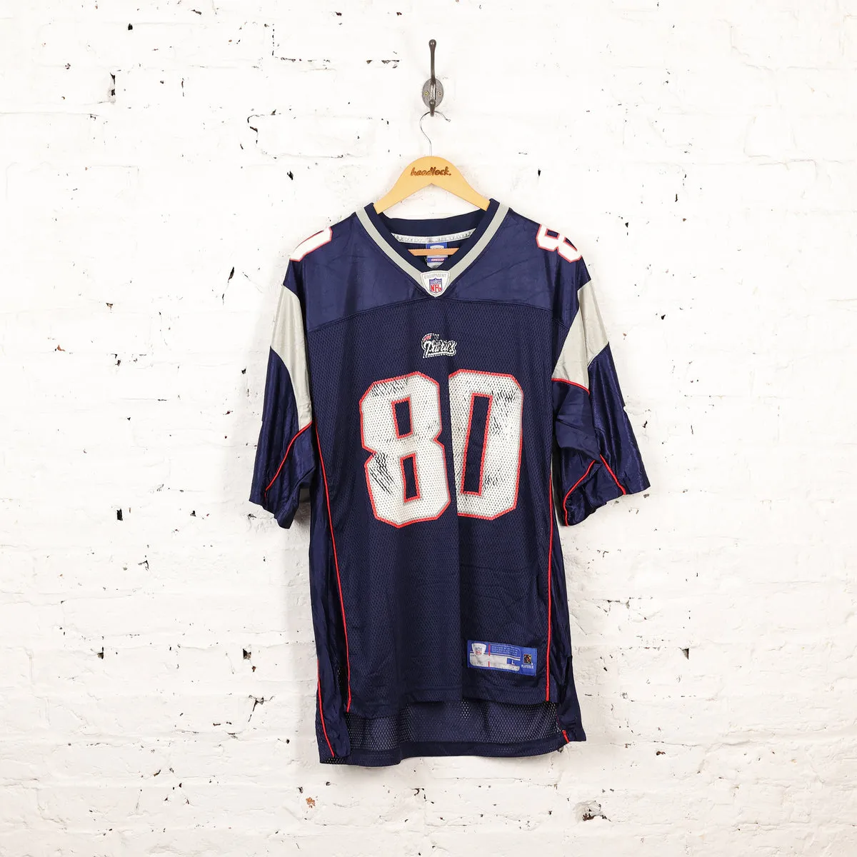 Reebok New England Patriots Brown NFL Jersey - Blue - L