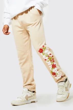 Regular Fit Floral Worldwide Graphic Joggers