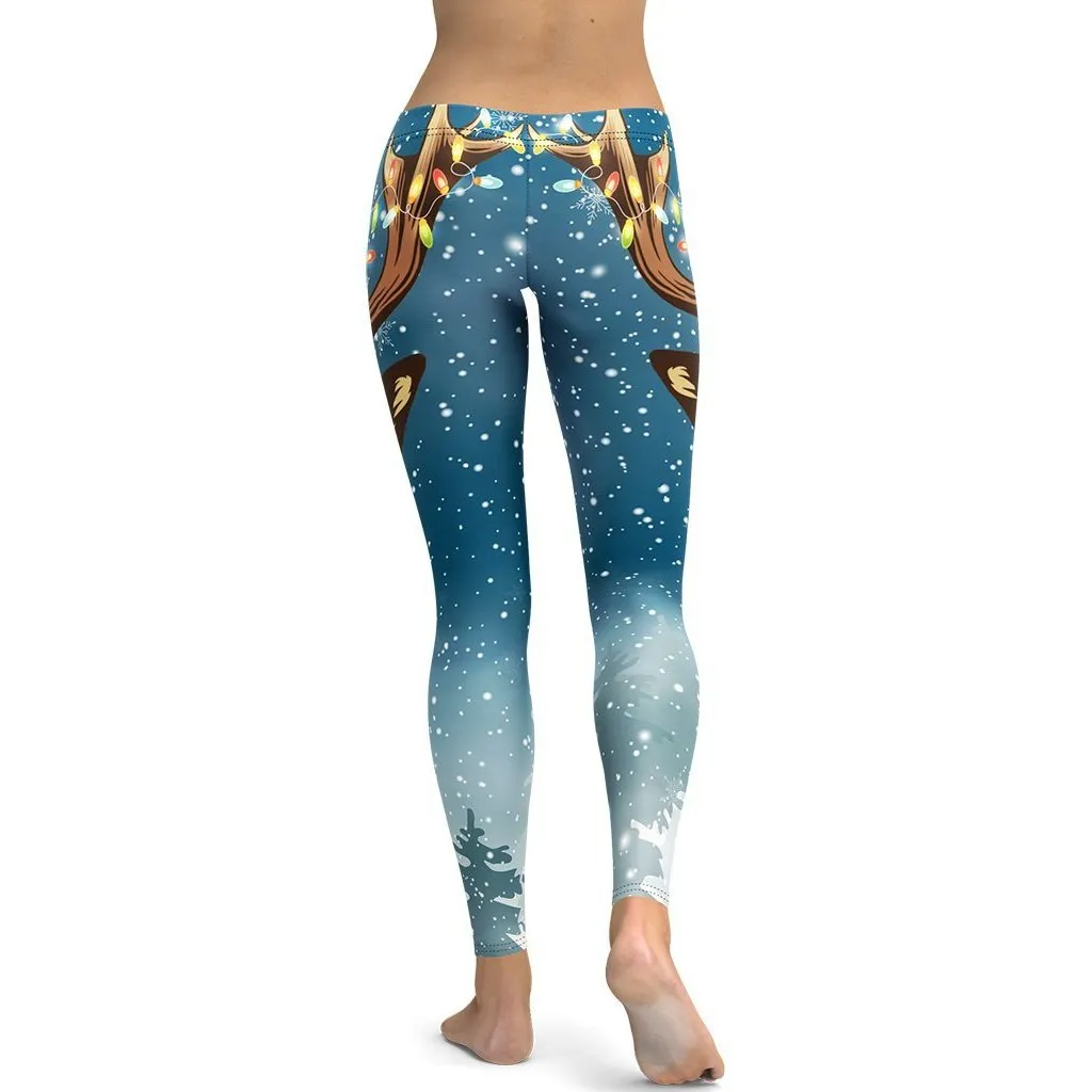 Reindeer Christmas Leggings