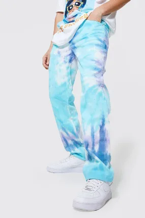 Relaxed Fit Tie Dye Jeans