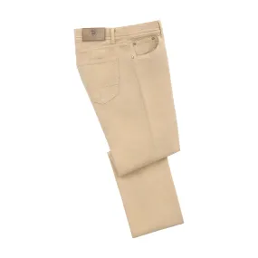  Richard J. Brown Cotton-Linen Blend Jeans in Creamy Yellow