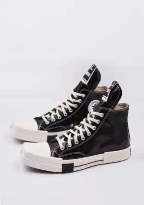 RICK OWENS DRKSHDW x CONVERSE DC01BX291 TURBODRK HI DENIM SHOES BLACK