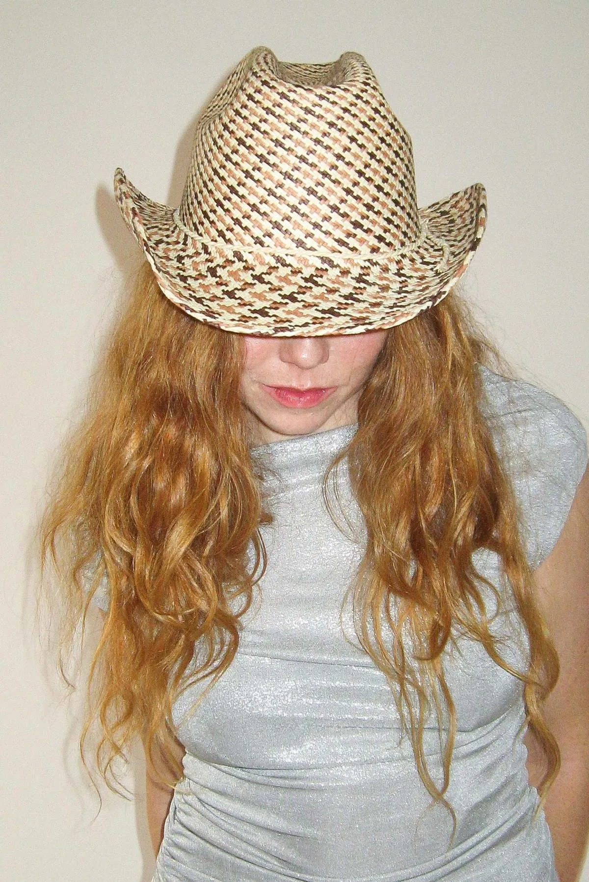 Rider Hat - Tan Brown Plait