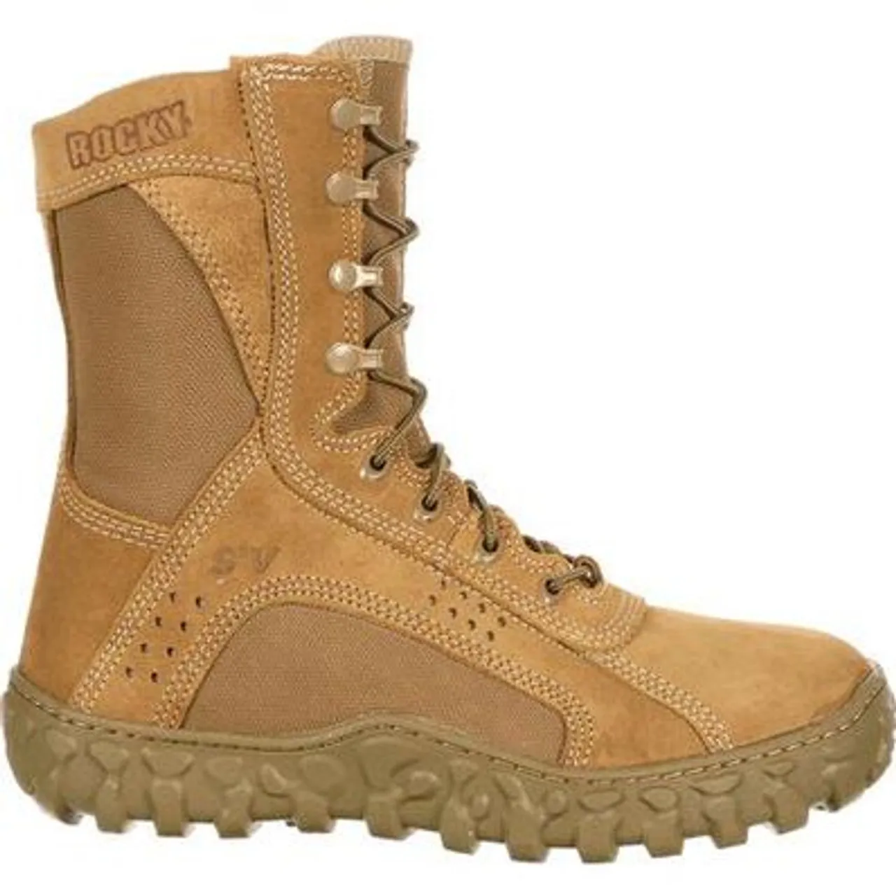 Rocky S2V Ventilated Military Duty Boot Coyote Brown USA Made Berry Compliant