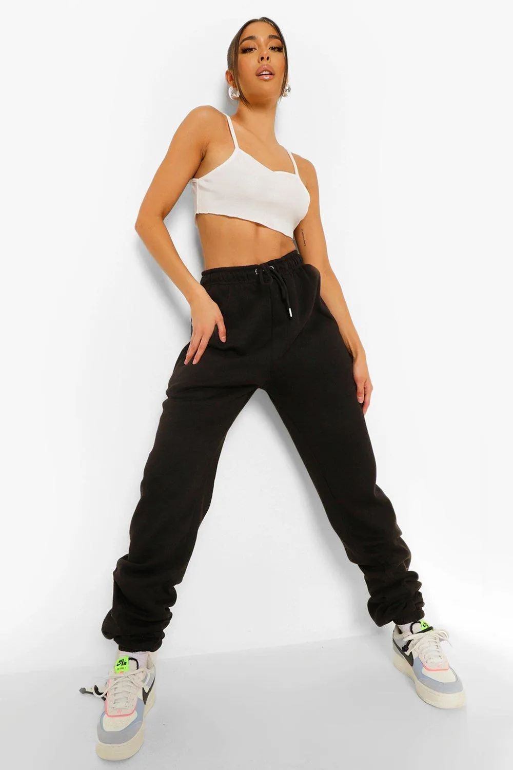 Ruched Leg Loose Fit Joggers