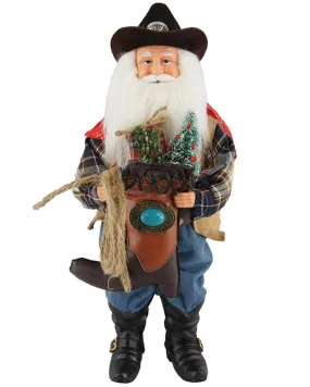 Santa's Workshop 15" Cowboy Boot Santa Claus