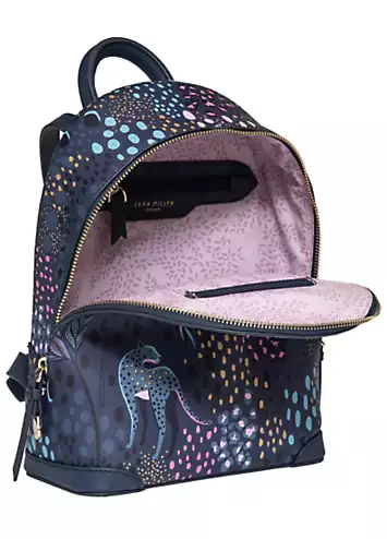 Sara Miller Midnight Leopard Mini Backpack | Grattan