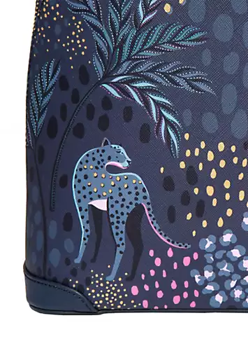 Sara Miller Midnight Leopard Mini Backpack | Grattan