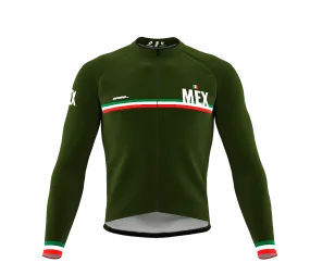 ScudoPro Pro Thermal Long Sleeve Cycling Jersey Country CODE Mexico Green | Men and Women