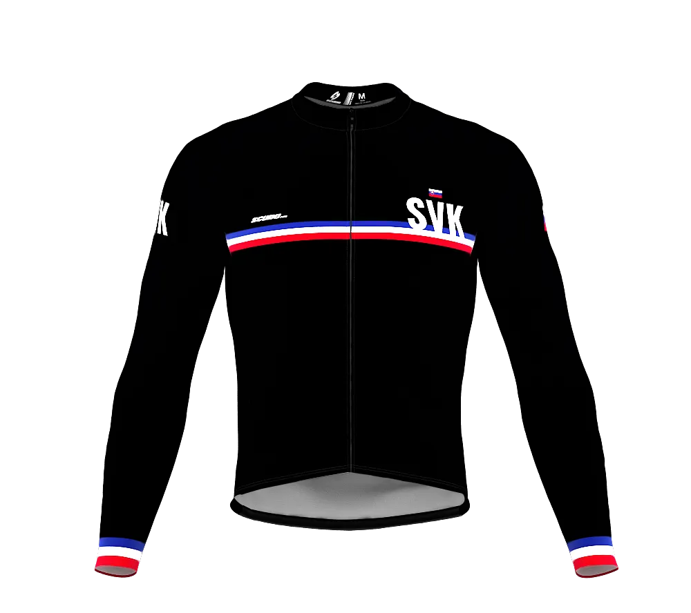 ScudoPro Pro Thermal Long Sleeve Cycling Jersey Country CODE Slovakia Black | Men and Women