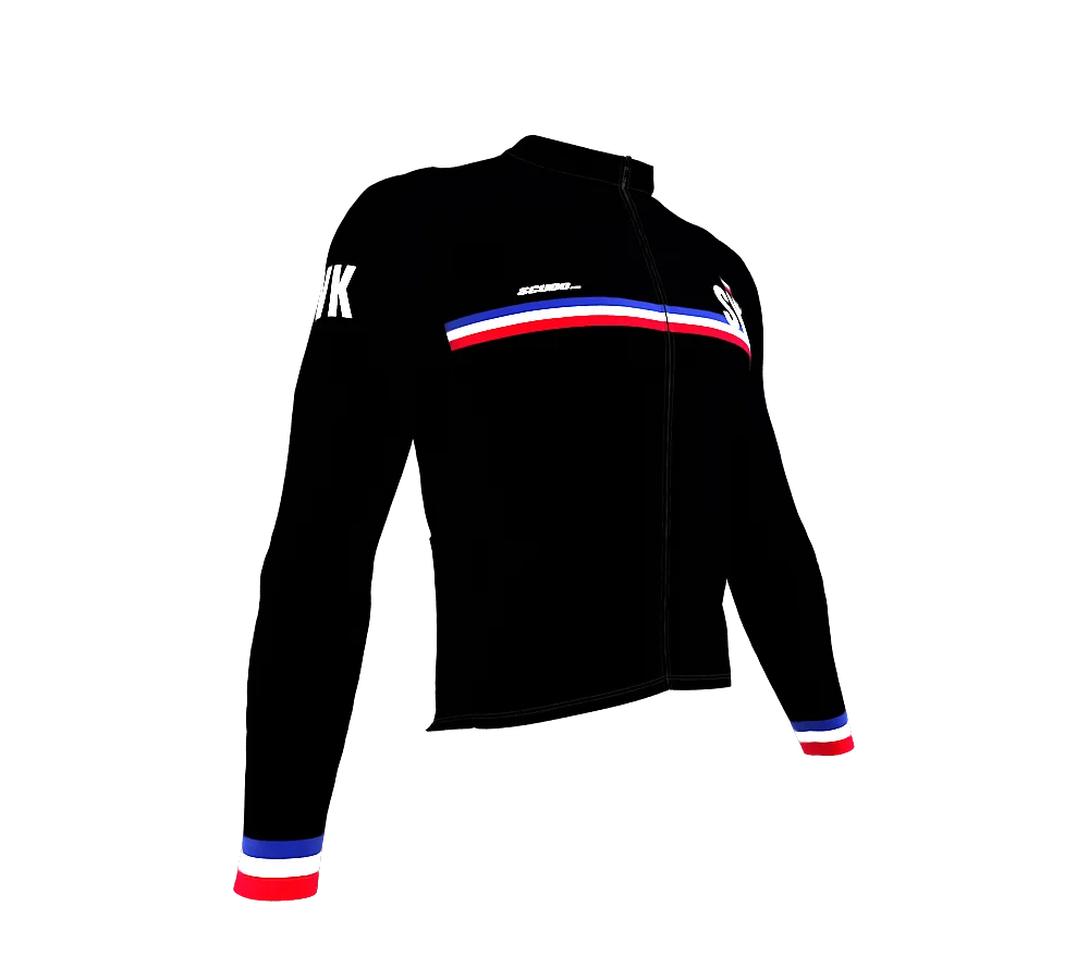 ScudoPro Pro Thermal Long Sleeve Cycling Jersey Country CODE Slovakia Black | Men and Women