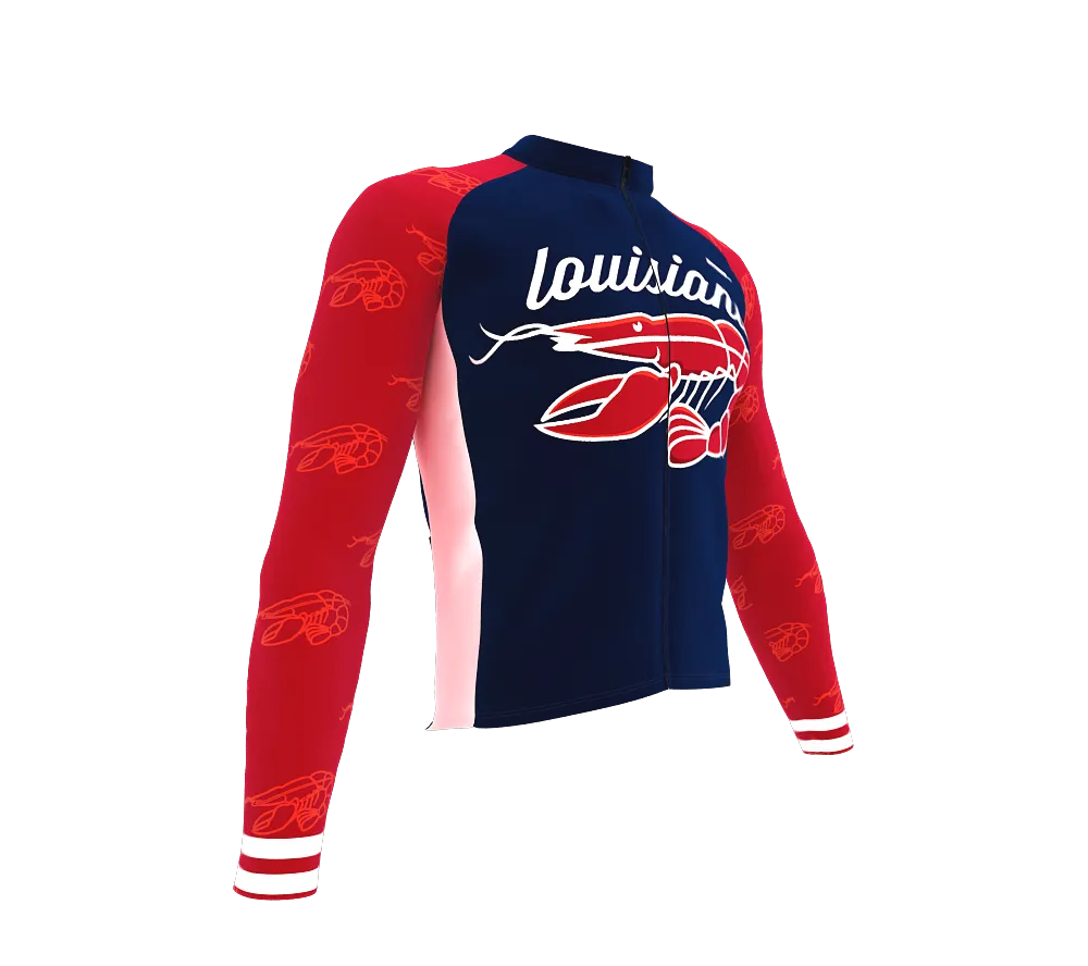 ScudoPro Pro Thermal Long Sleeve Cycling Jersey Louisiana USA state Icon landmark identity  | Men and Women