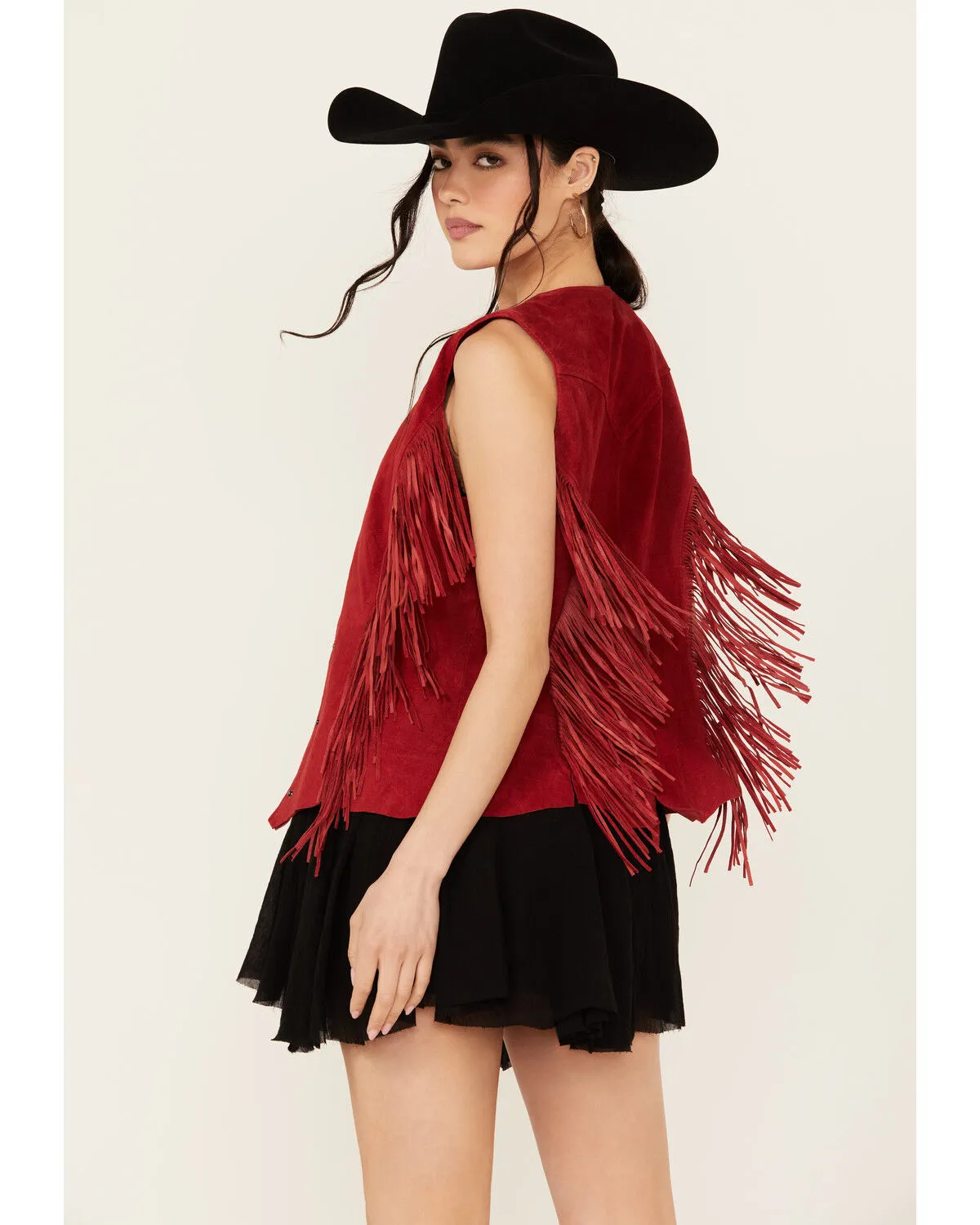 Scully Women's Fringe Suede Vest