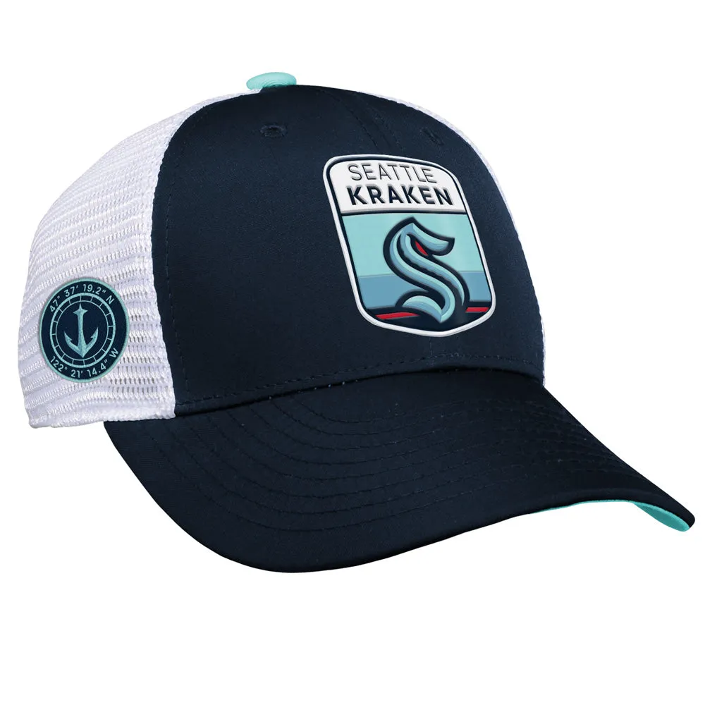 SEATTLE KRAKEN YOUTH TRUCKER DRAFT HAT