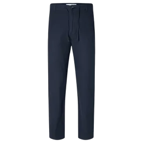 Selected Slim Fit Tapered Linen Trousers