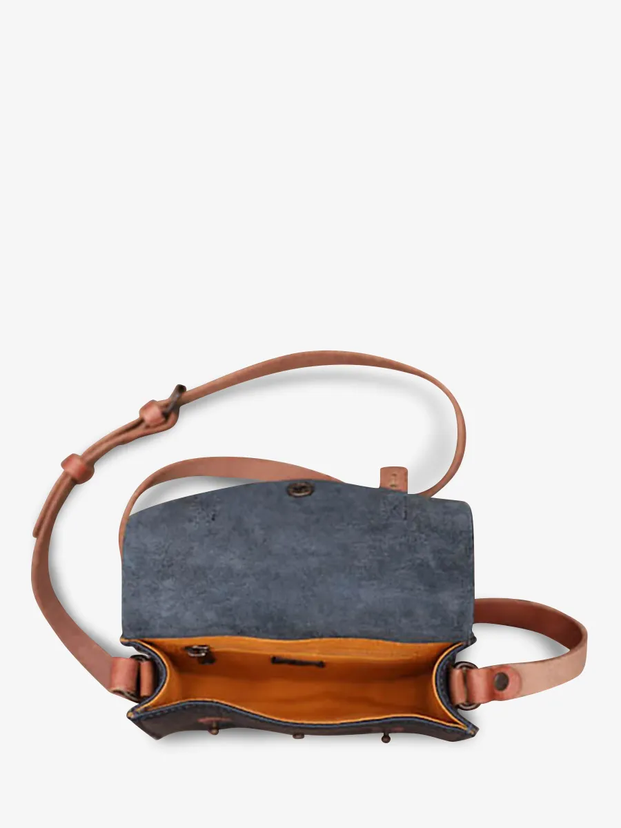 shoulder bag for woman Blue - Le Mini Indispensable Ink Blue | PAUL MARIUS