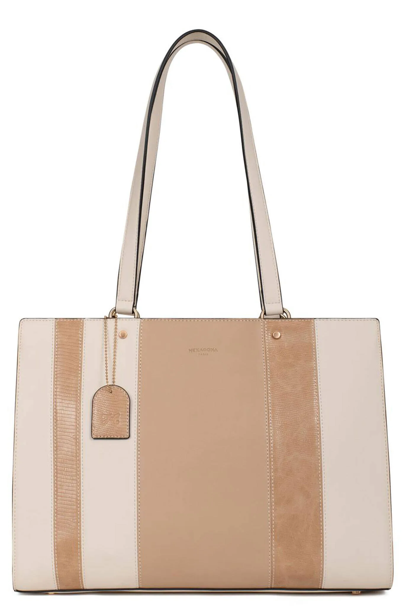 Shoulder bag with 2 ivory handles \4020017\