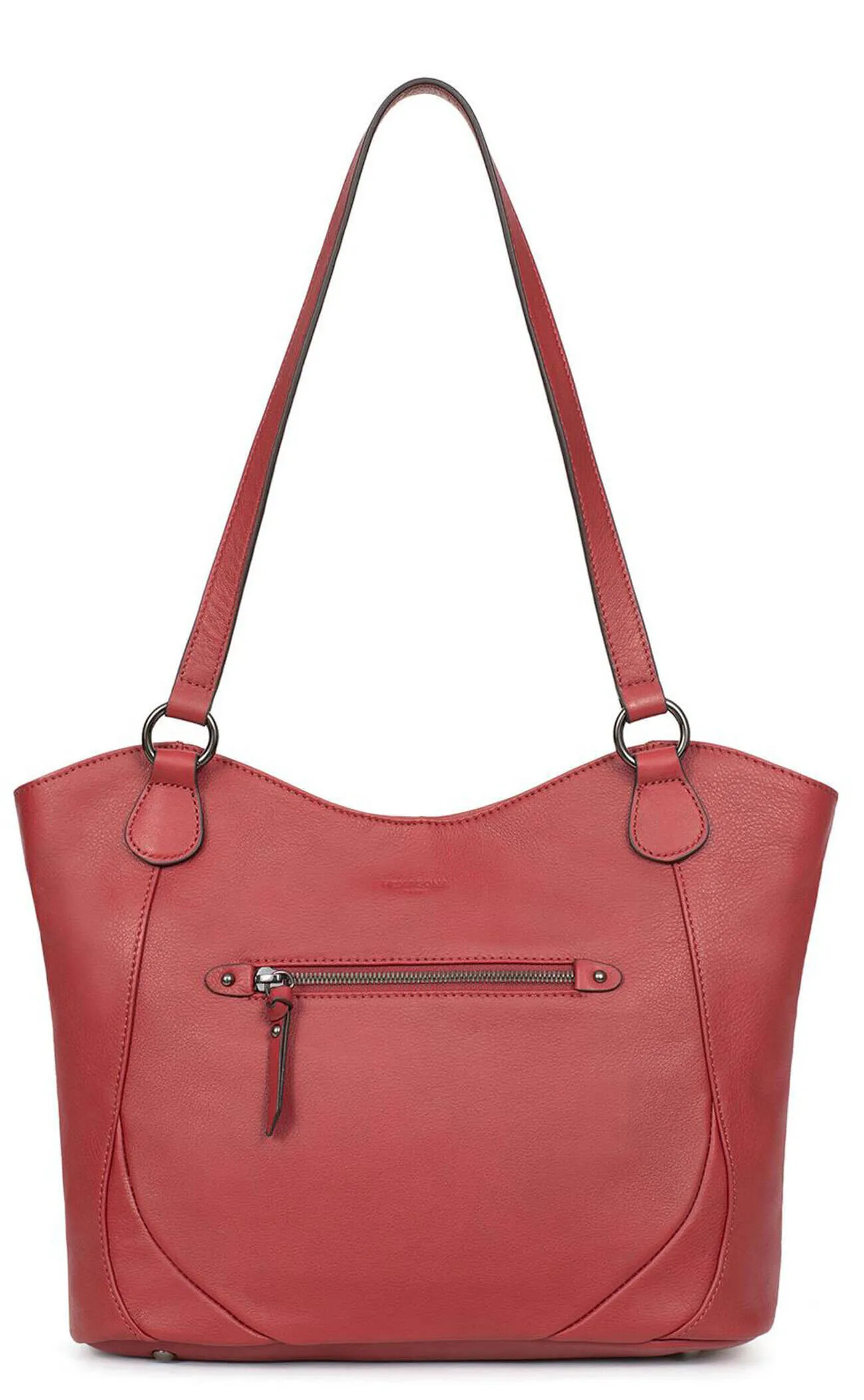 Shoulder bag with 2 red leather handles 419843