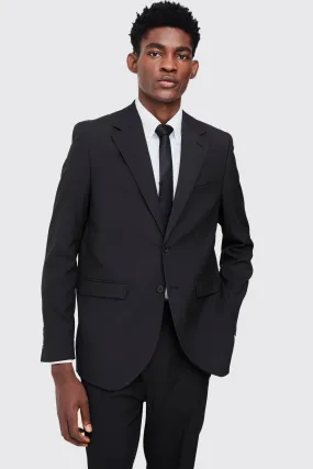 Single Breasted Straight Fit Suit Jacket