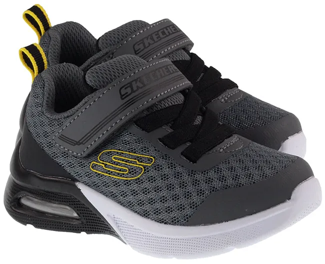 Skechers Trainers Infants Microspec Max Gorvix Charcoal Black