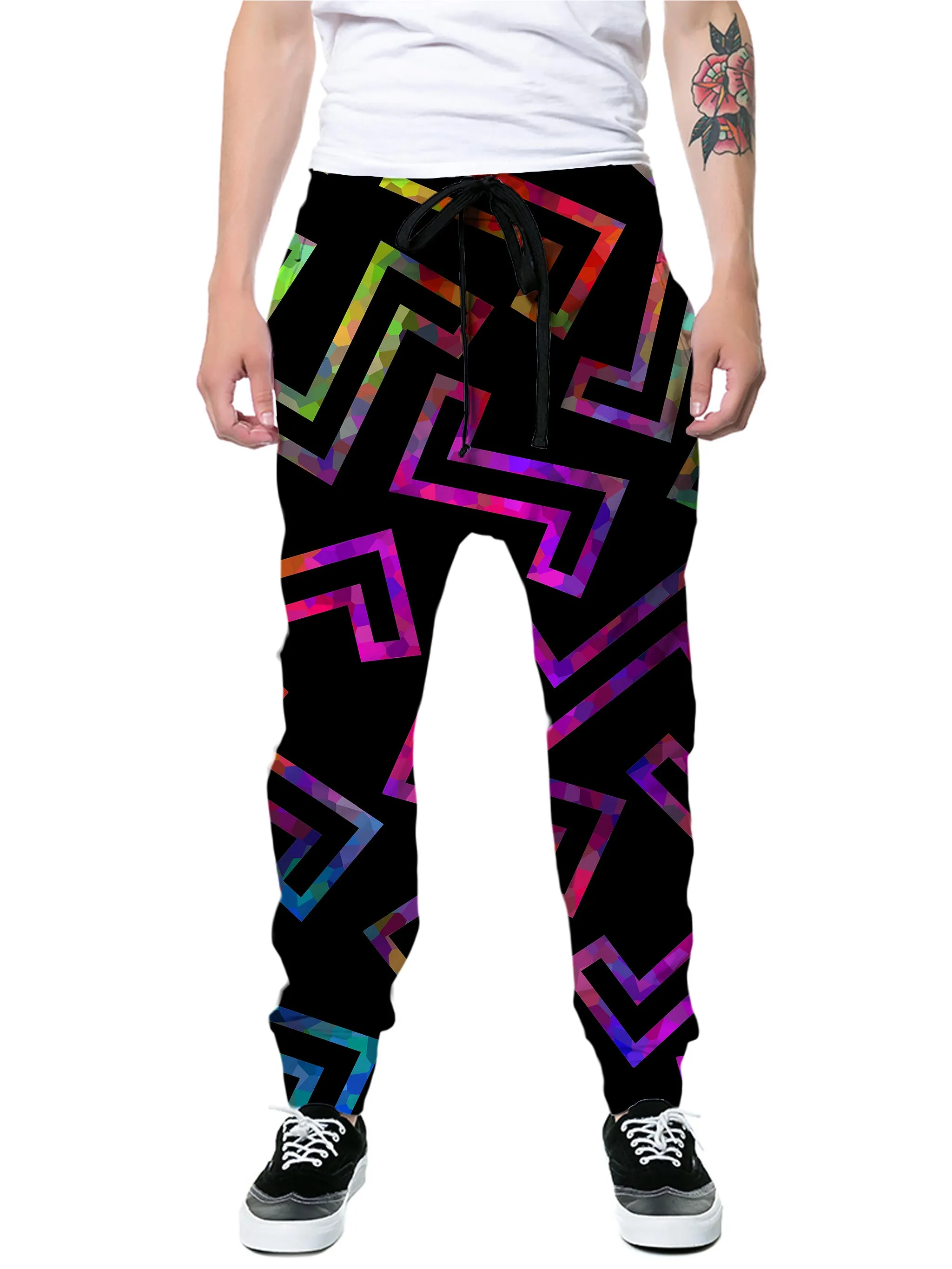 Sparkle Geometric T-Shirt and Joggers Combo